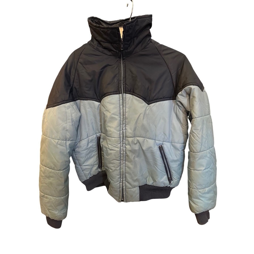 Vintage Hang Ten Puffer Jacket Mens Large‎  Colorblock Surf (STAINS)